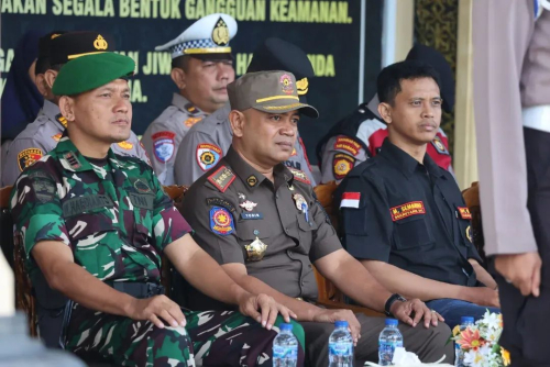 Kasatpol PP Kampar Hadiri Apel Sabuk Kamtibmas Di Mapolres