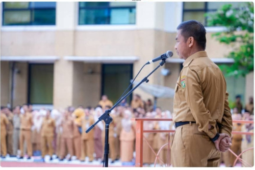 Pimpin Apel Gabungan, Bupati Ahmad Yuzar Paparkan Terkait WFH