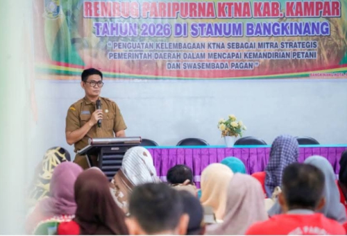 Asisten II Muhammad Buka Rembug Paripurna KTNA Kabupaten Kampar