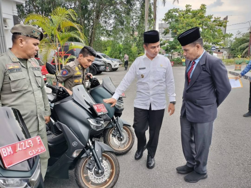 Kasatpol PP Terima 12 Unit NMax dari Bupati Ahmad Yuzar