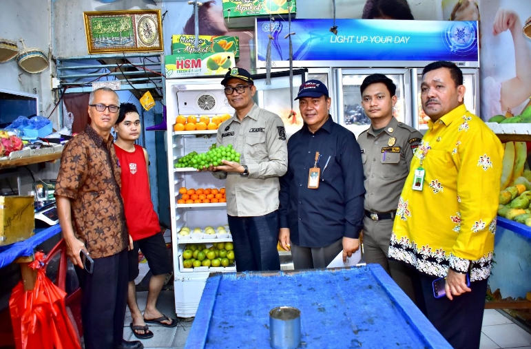 DKP Kampar dan OPD Terkait, Sidak Penjual Buah di Bangkinang Kota