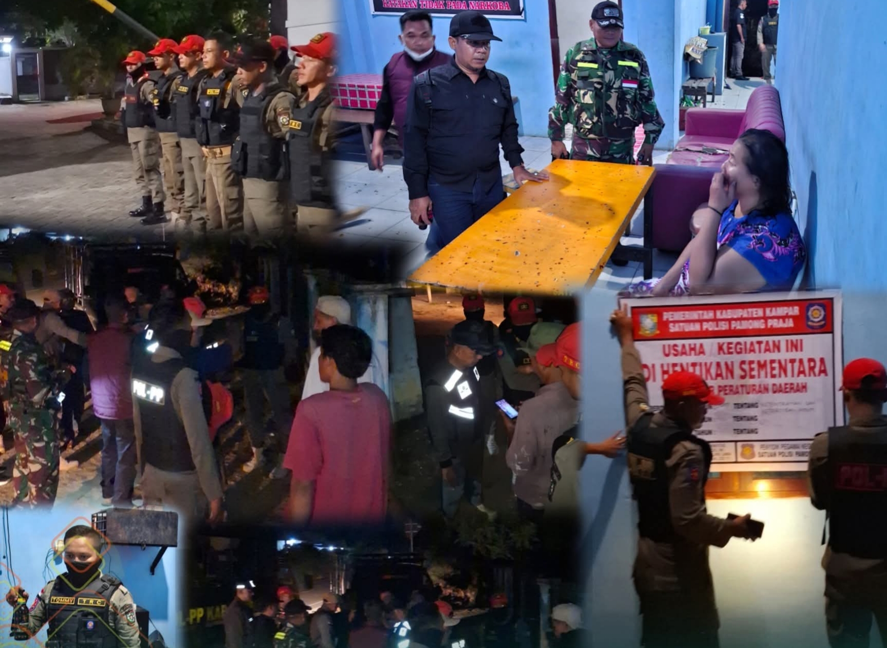 Warung Remang-remang Jadi Sasaran Razia Satpol PP di Lipat Kain Utara