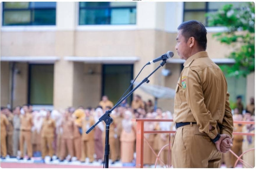 Pimpin Apel Gabungan, Bupati Ahmad Yuzar Paparkan Terkait WFH