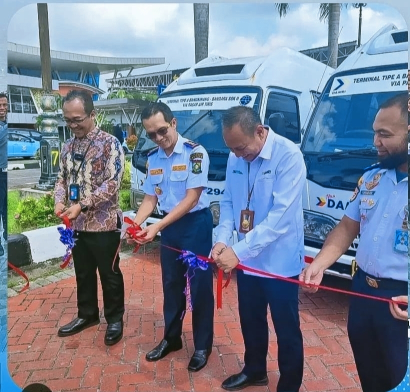 Sempat Vakum karena Pandemi, DAMRI Trayek Bandara SSK - Bangkinang Kembali Beroperasi