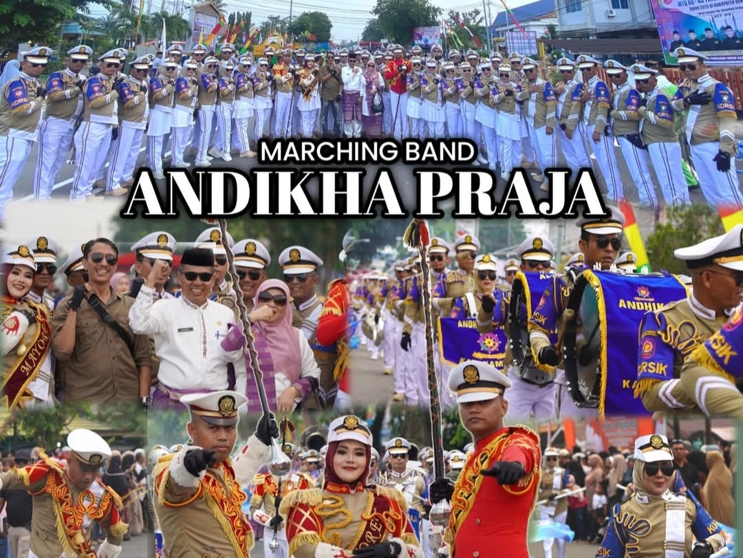 Meriahkan Pawai Taaruf, Marching Andikha Praja Tampil Memukau
